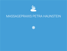 Tablet Screenshot of massage-haunstein.at